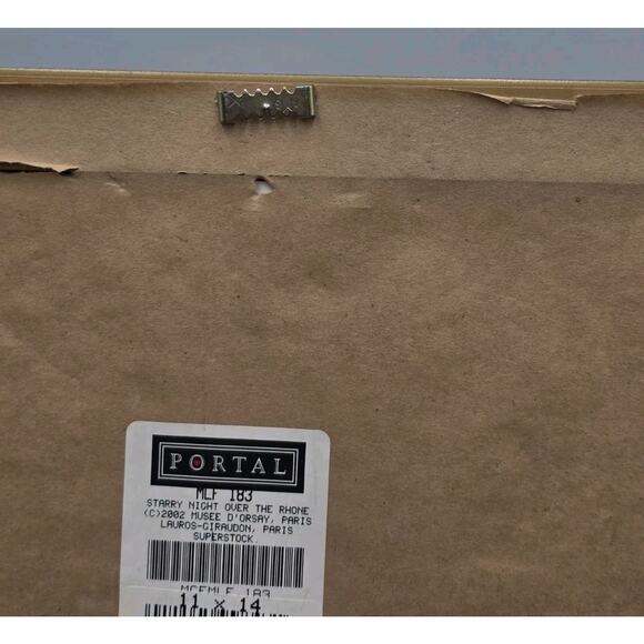 Framed Van Gogh Starry Night Over‎ The Rhone Lithograph Portal Pub. 11x14 Litho - Picture 11 of 15